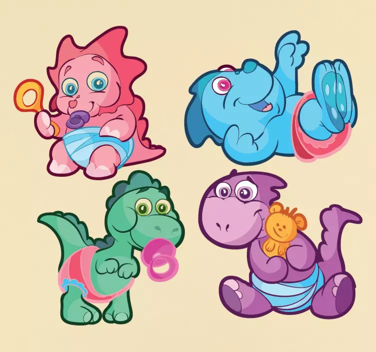 Pakiranje naljepnica za djecu dinosaura - TenStickers