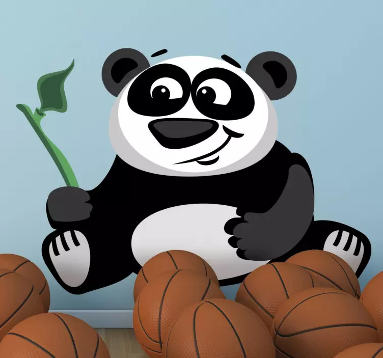 Panda s bambusom - TenStickers