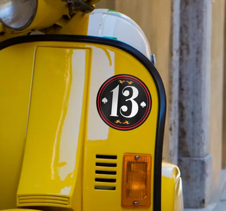 Personalizirana naljepnica broja vozila - TenStickers