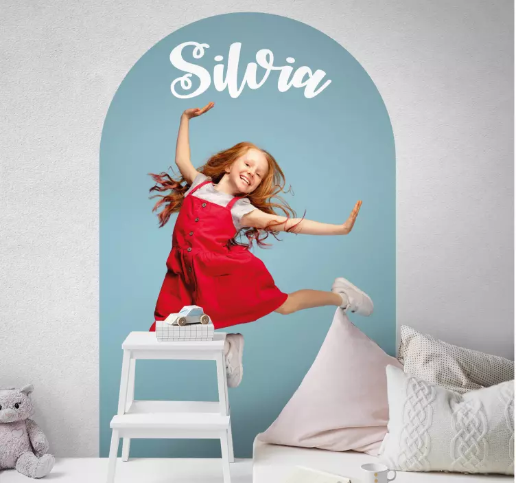 Personalizirana lučna vinilna zidna naljepnica - TenStickers