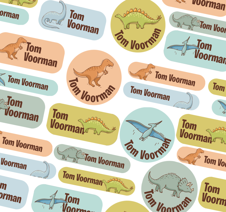 Personalizirane naljepnice dizajn škole dinosaura - TenStickers