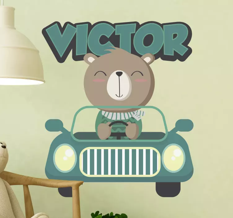 Personalizirana naljepnica za zid teksta u automobilu - TenStickers