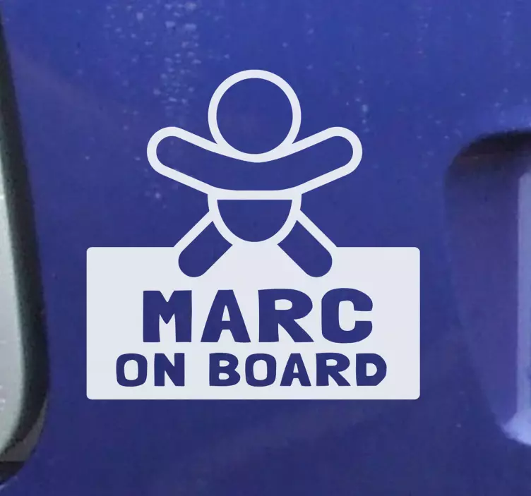 Personalizirano dijete na brodu - TenStickers