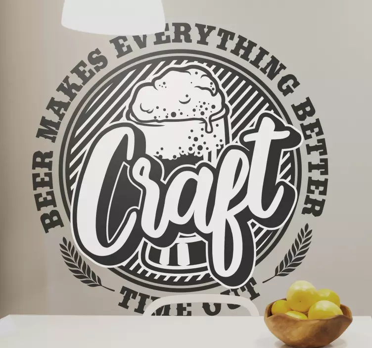 Naljepnica piva craft real piće - TenStickers