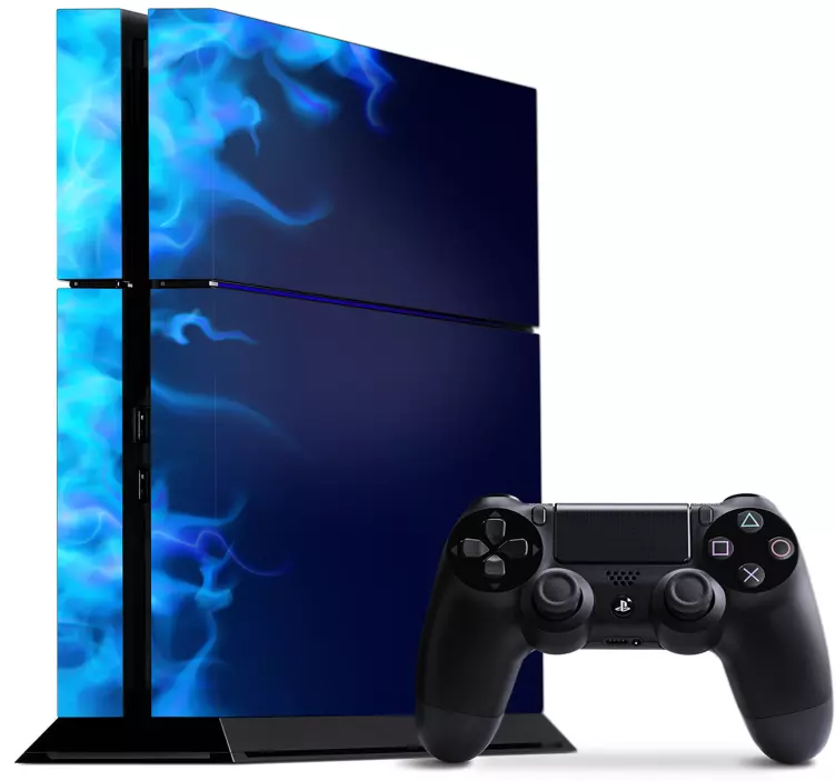 Vinil naljepnice blue fire ps4 - TenStickers