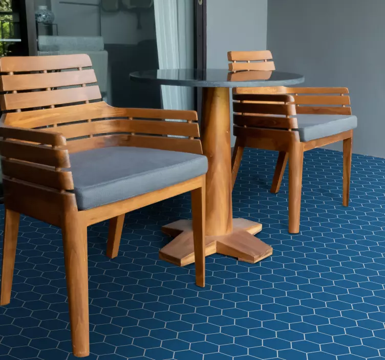 Plava naljepnica na pentagonu - TenStickers