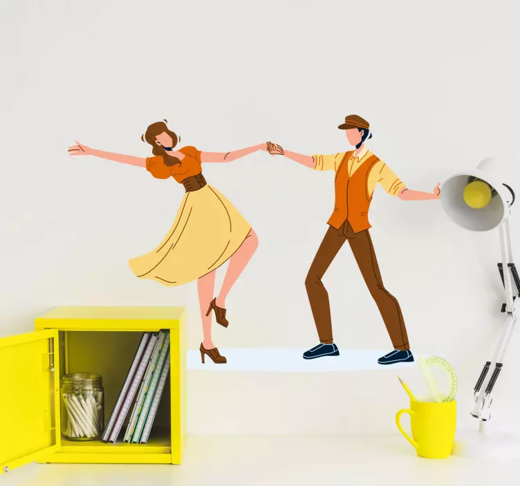 Naljepnica za ples plesača strasti - TenStickers