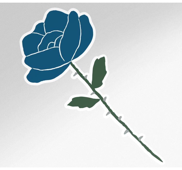 Naljepnica za bicikl s jednim malim cvijećem - TenStickers