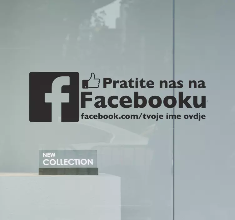 Pratite nas na facebook internet naljepnicama - TenStickers