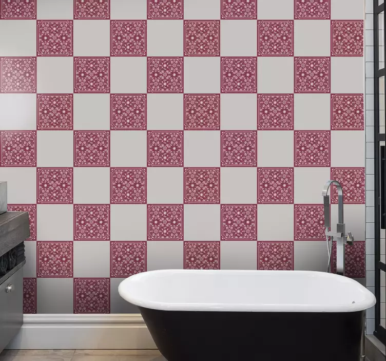 Prekrasni cvjetovi paisley cvijet pločica - TenStickers