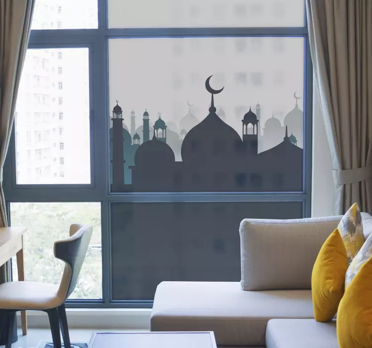 Naljepnica prozora s arapskim ukrasom - TenStickers