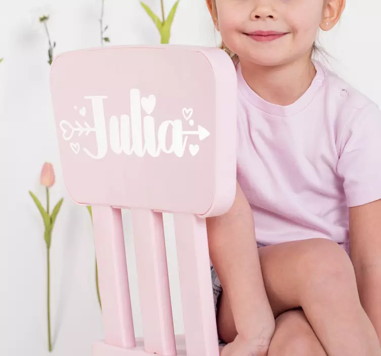 Prilagođeno ime ljubav prilagođena naljepnica - TenStickers