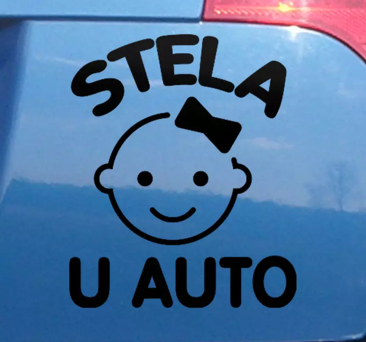 Prilagodljiva naljepnica za djevojčicu za bebu na brodu - TenStickers