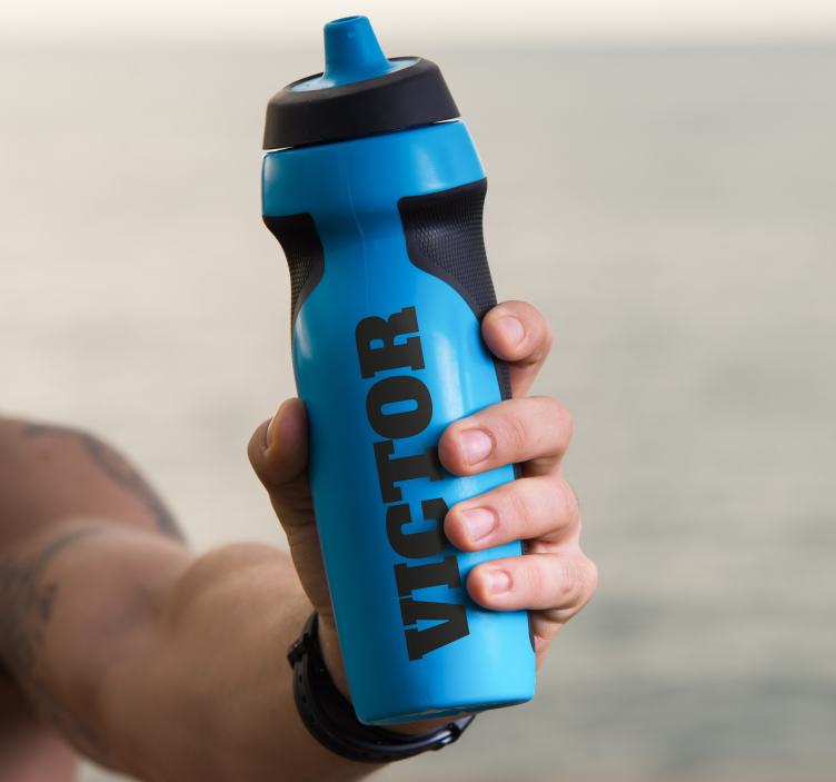 Prilagodljiva naljepnica bidon s imenom - TenStickers