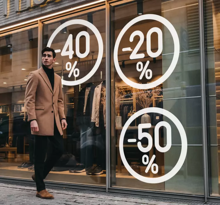 Krug popust prodaja banner naljepnica - TenStickers