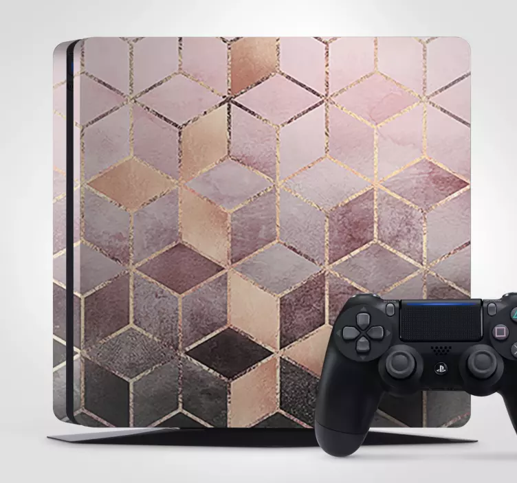 PS4 naljepnica dizajn geometrijskih uzoraka - TenStickers