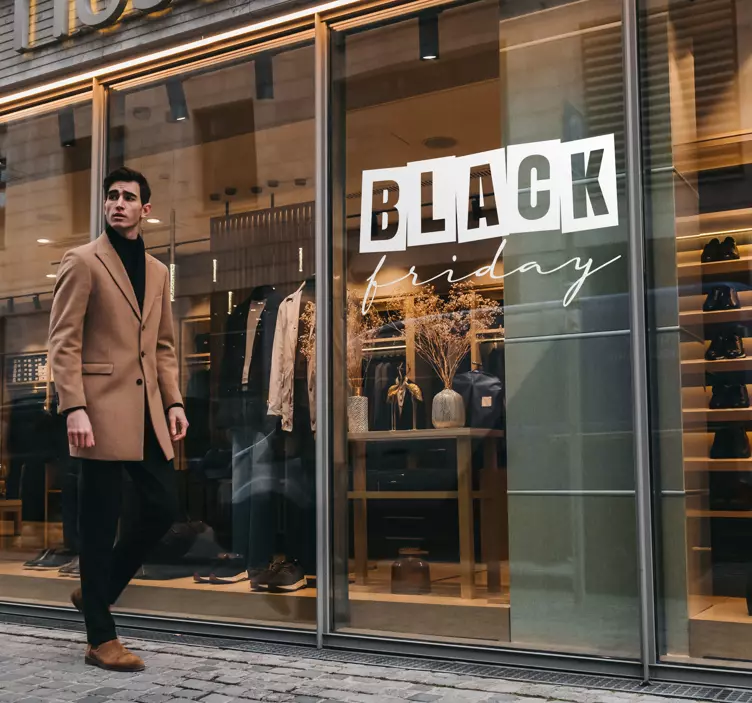 Naljepnica s rasprodajom crnog petka - TenStickers