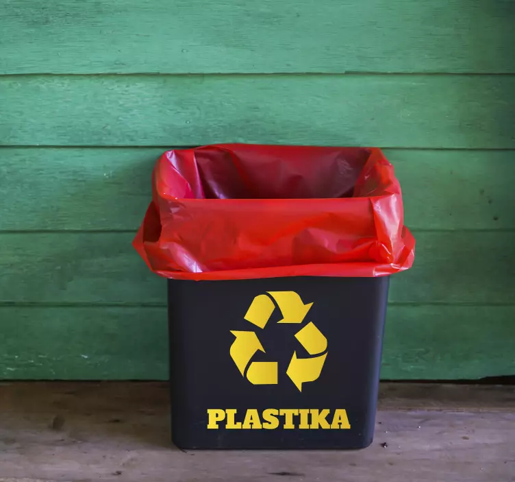 Naljepnica za recikliranje plastične posude - TenStickers