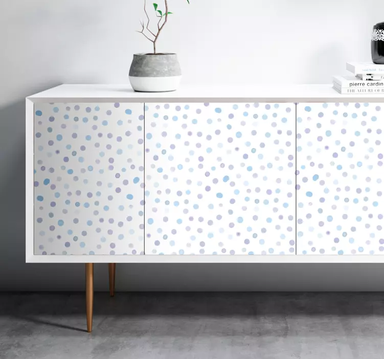 Naljepnica namještaja sa šarenim točkama - TenStickers