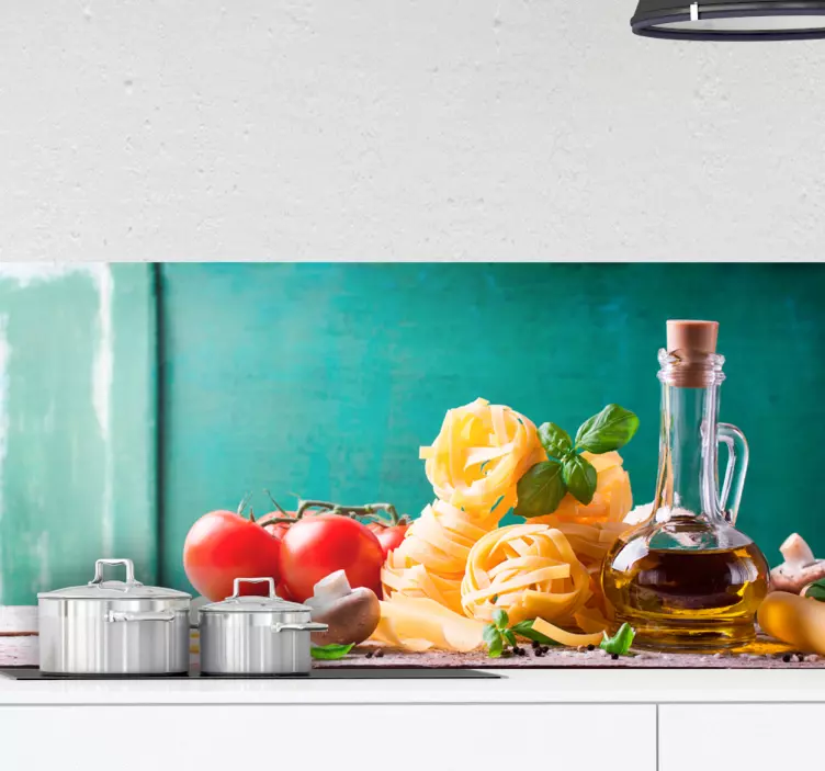 Naljepnica na meniju jela sa tjesteninom, hrana - TenStickers