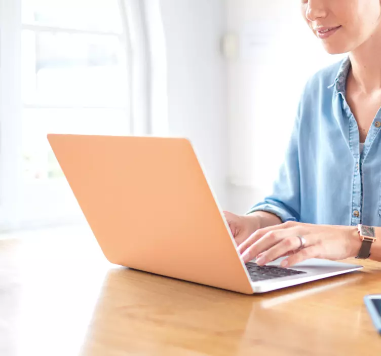 Naljepnica za laptop breskvasta dlaka - TenStickers