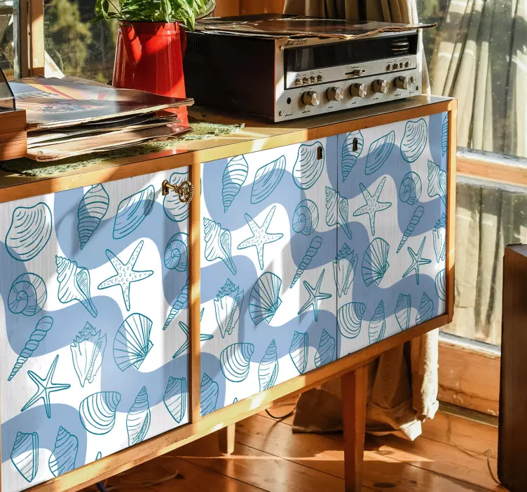 Naljepnica namještaja školjke - TenStickers