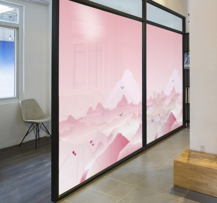 Naljepnica s zamrznutim prozorima ureda - TenStickers