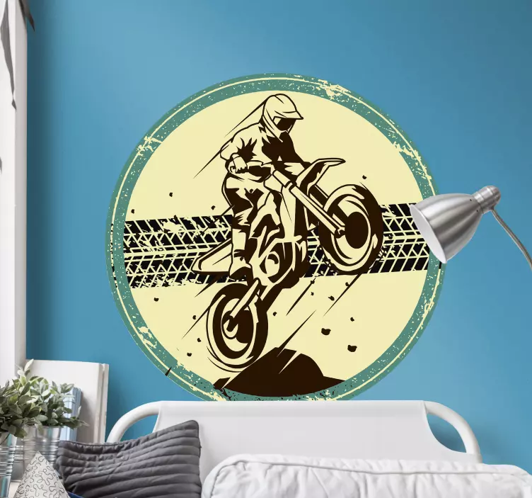 Naljepnica sportskog motocross motocikla - TenStickers