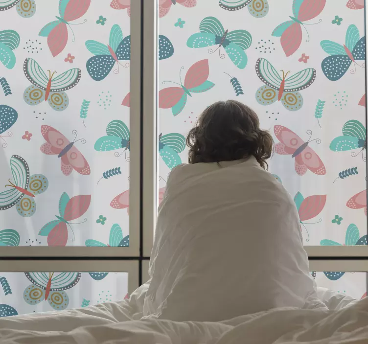 Naljepnice za staklo leptiri na prozoru - TenStickers