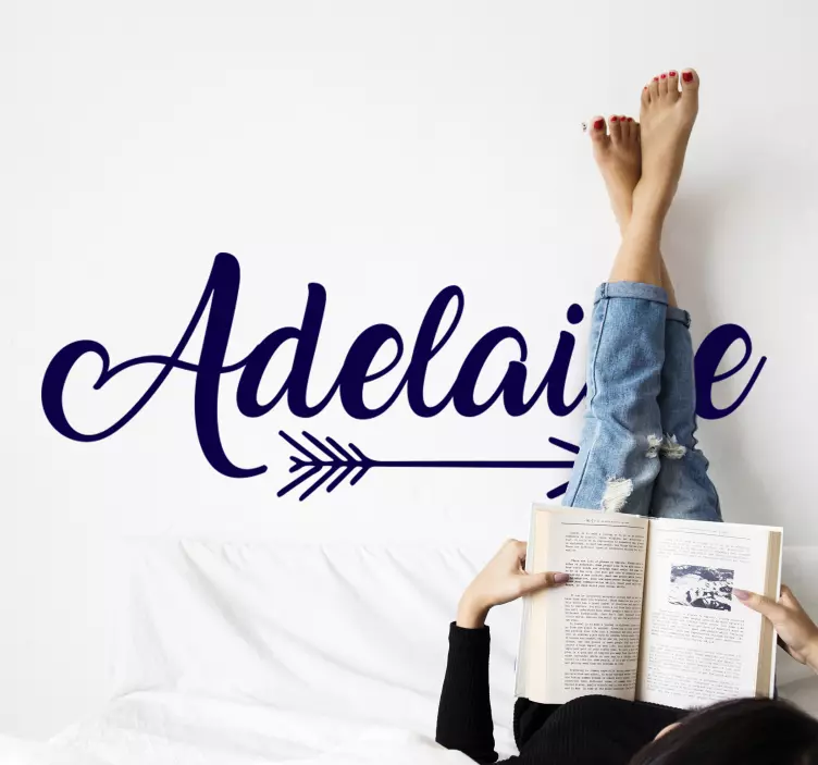 Strijela s imenom naljepnice za zid teksta za djecu - TenStickers