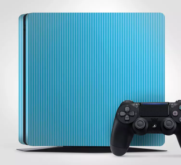 Svijetloplava boja s prugama ps4 naljepnice - TenStickers