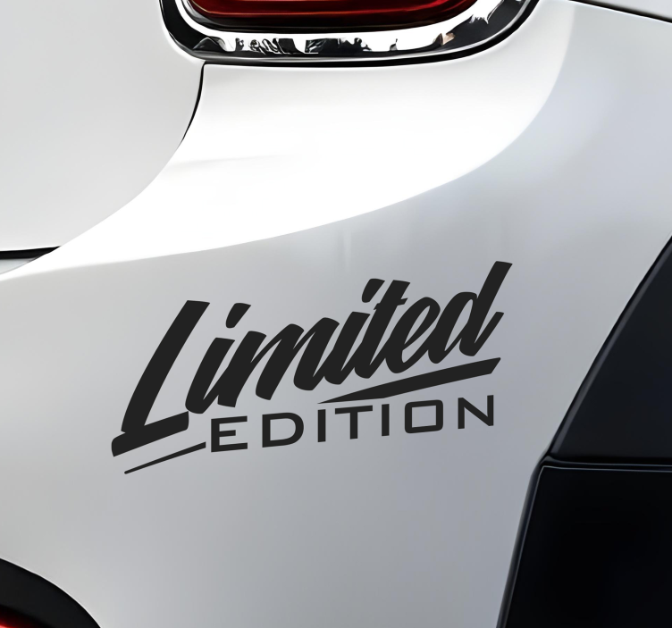 Personalizirane naljepnice za auto ograničeno izdanje - TenStickers