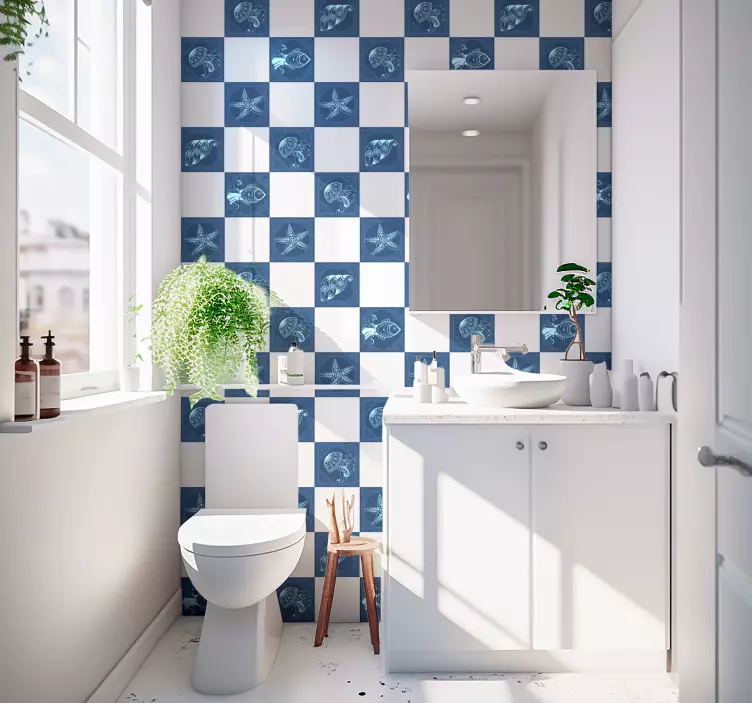 Ukrasna naljepnica pločica za morski život - TenStickers