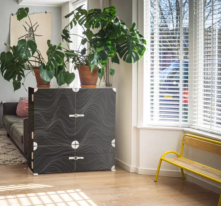 Valovi teksture naljepnica namještaja - TenStickers