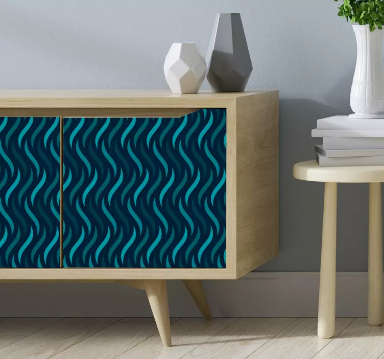 Valoviti uzorci vinilne pozadine - TenStickers