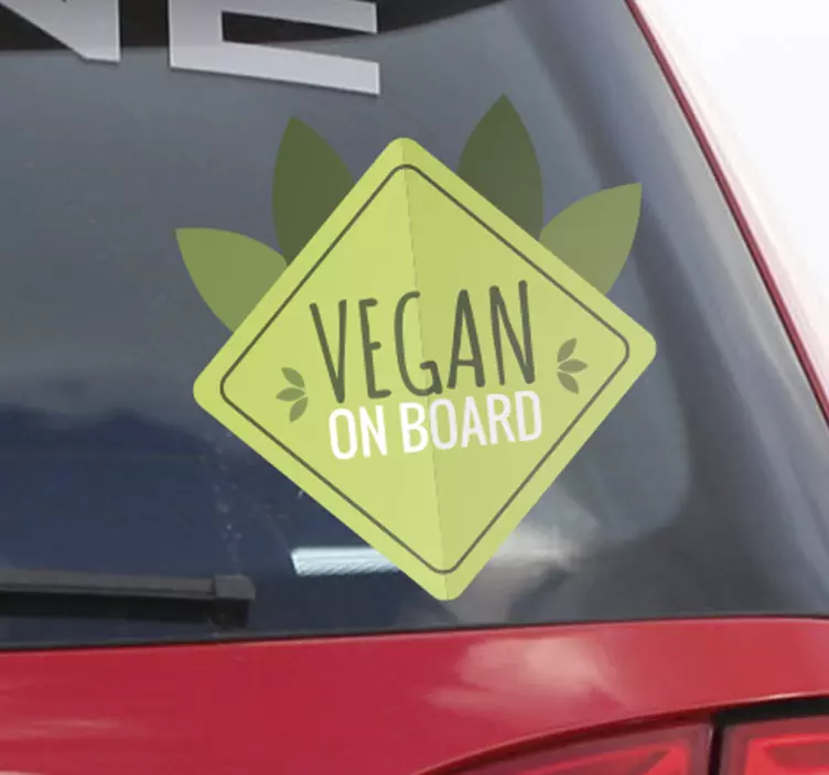 Naljepnica vegan na brodu - TenStickers