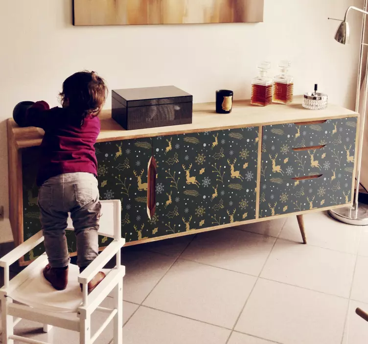 Naljepnica namještaja za božićne kompozicije - TenStickers