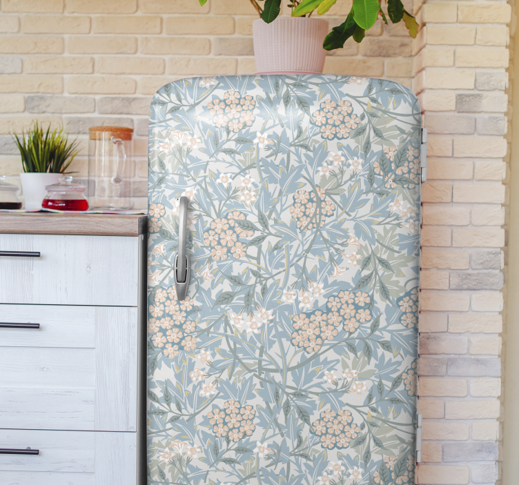 Naljepnica hladnjaka vintage cvjetnih tratinčica - TenStickers