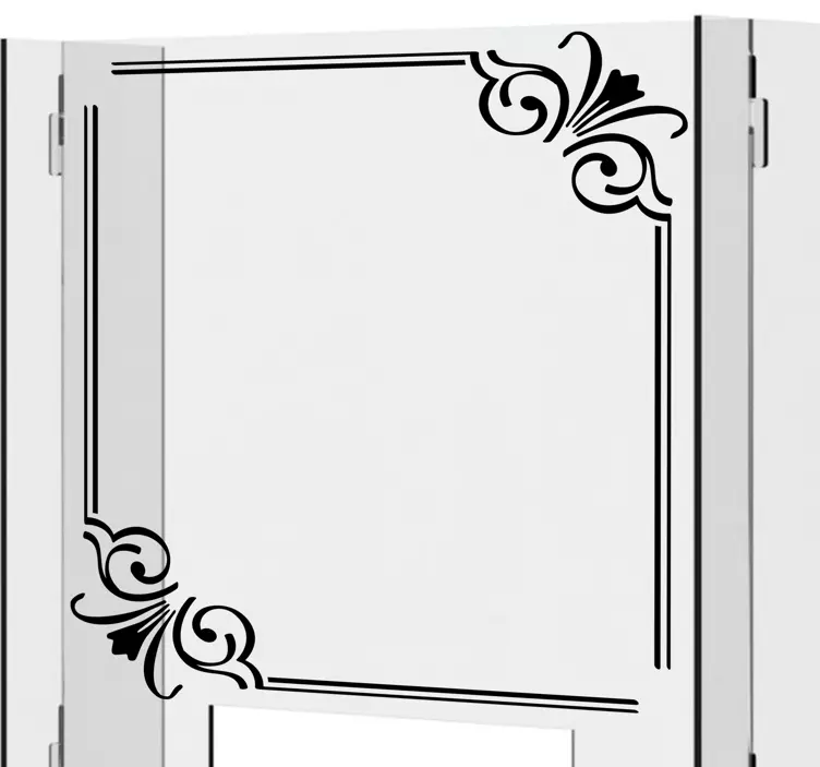 Vintage naljepnica prozora na granici - TenStickers