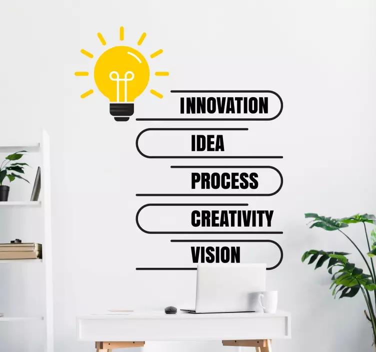 Vrijednosti naljepnice uredske žarulje - TenStickers