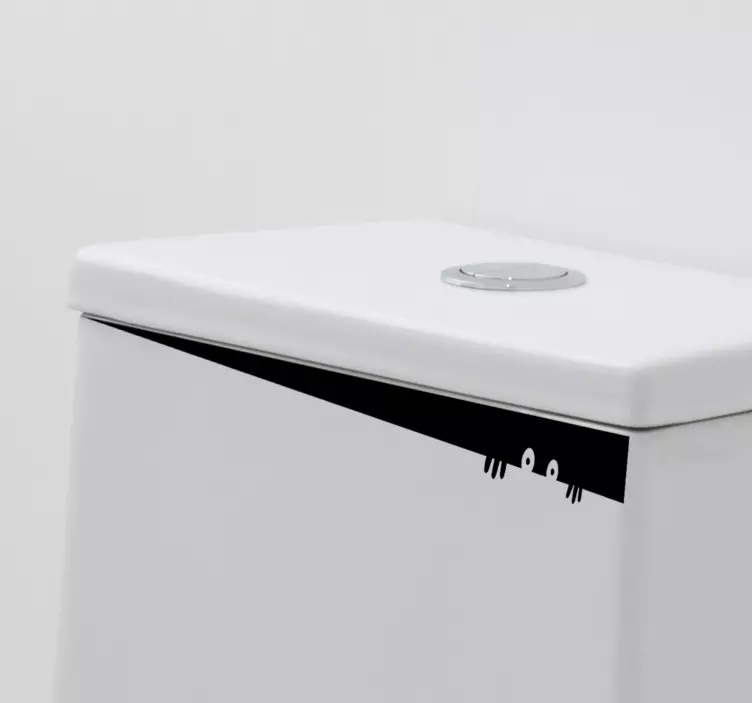 Zavirite u zidnu naljepnicu za wc kupaonicu - TenStickers