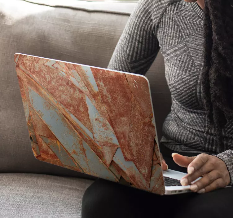 željezne ploče tekstura kože laptopa - TenStickers