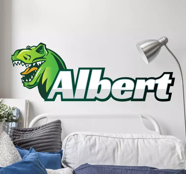 Zidna naljepnica dinosaur personalizirana - TenStickers