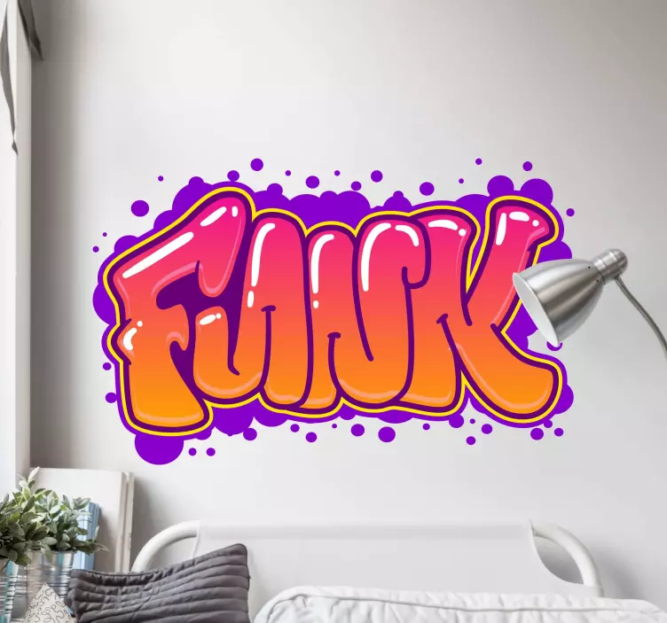 Zidna naljepnica s funk graffiti - TenStickers