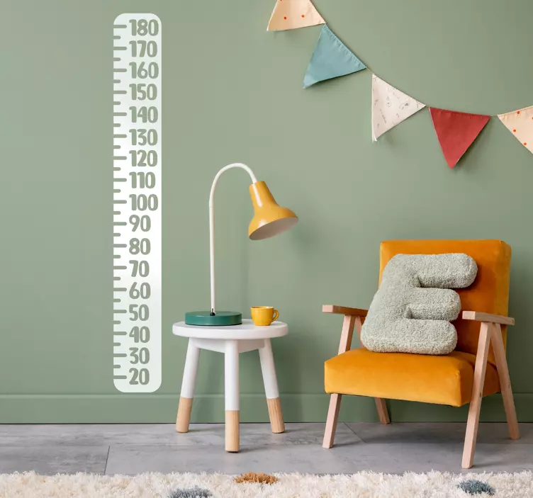 Klasična naljepnica grafikona visine metra - TenStickers