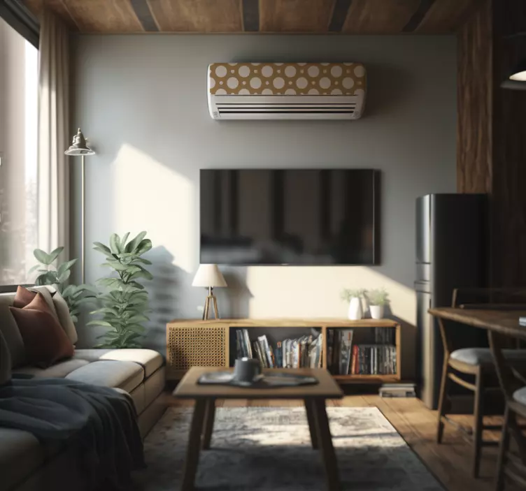 Naljepnice za zid krugovi brdo sa bijelim mrljamaHills with white - TenStickers