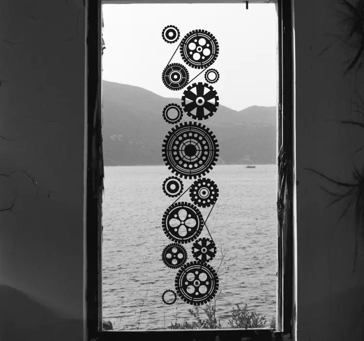 Zidni mural tvorničkih prozora - TenStickers