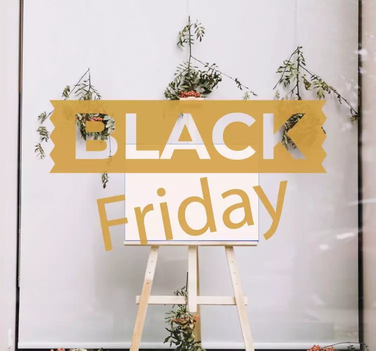 Zlatni crni petak prodavači - TenStickers