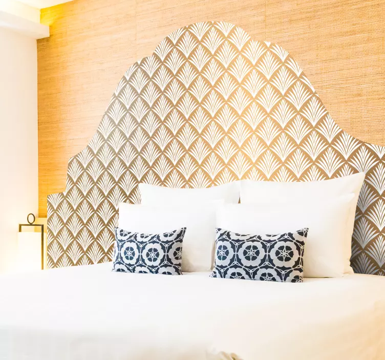 Naljepnica na uzglavlju zlatnog lišća - TenStickers