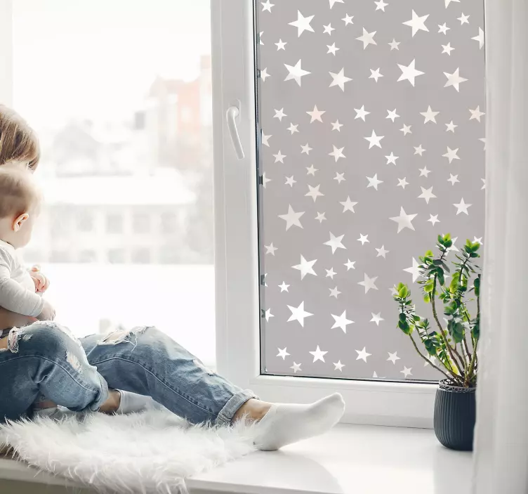 Naljepnica prozora zvijezda u obliku zvijezda - TenStickers